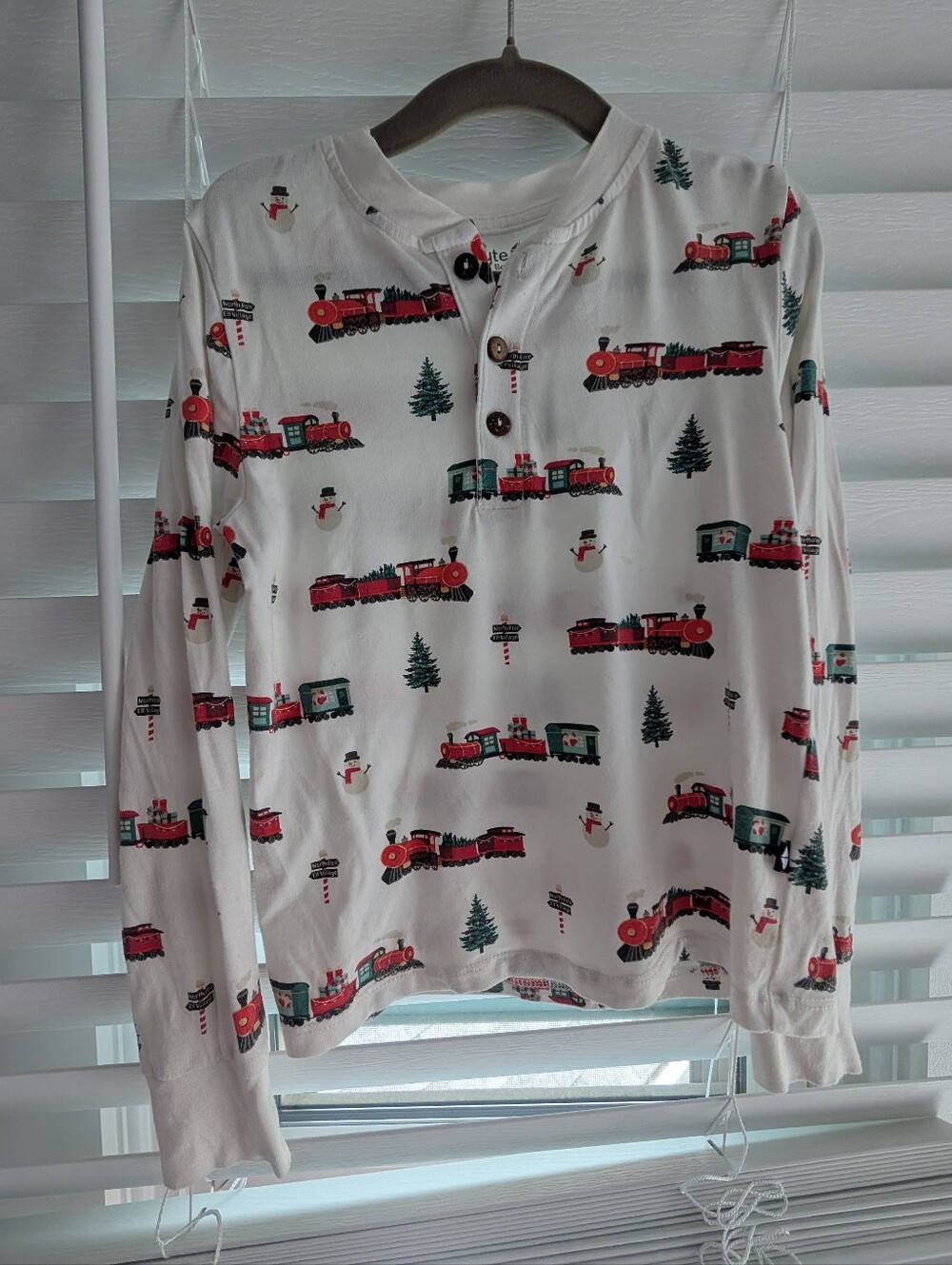 Kyte Baby Holiday Train Henley Top